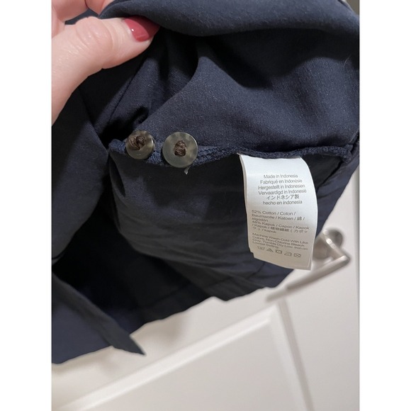 Madewell Corduroy‎ Button-Front Mini Dress Navy Blue NB356 Womens Size 2 - Picture 8 of 8